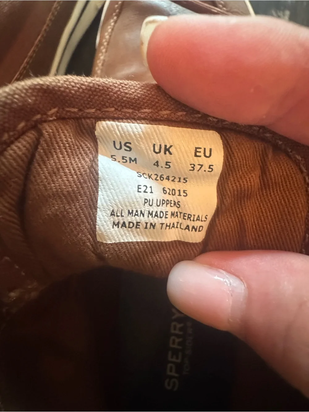Sperry Kids Tan Leather Lace-Up Sneakers with White Outsole